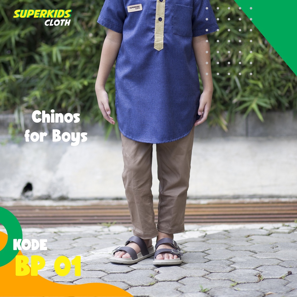 Celana Anak Laki Laki Chinos Chino / Celana Anak Cowok Basic Superkids Cloth Panjang 1 - 10 Tahun