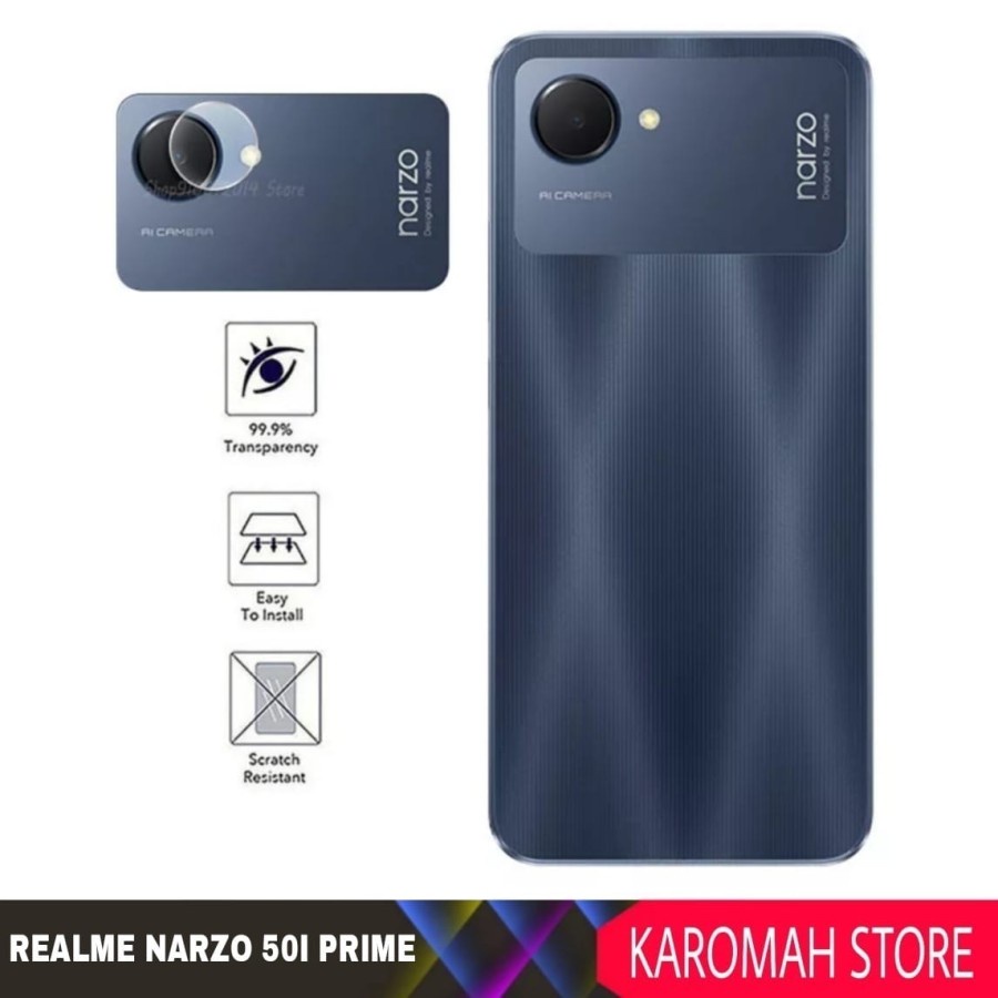 Tempered Glass realme narzo 50i peime 2022 Screen Protector Camera