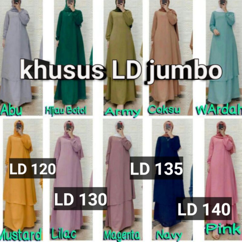 Gamis Malaysia Jumbo Couple Ibu Anak