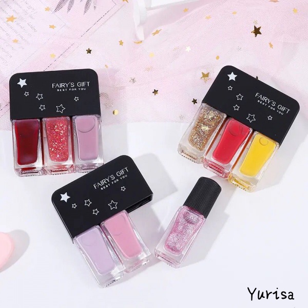 3IN1 Kutek halal kutek 3 tone kutek Cat Kuku muslimah Gel Nail polish - Pretty Mart