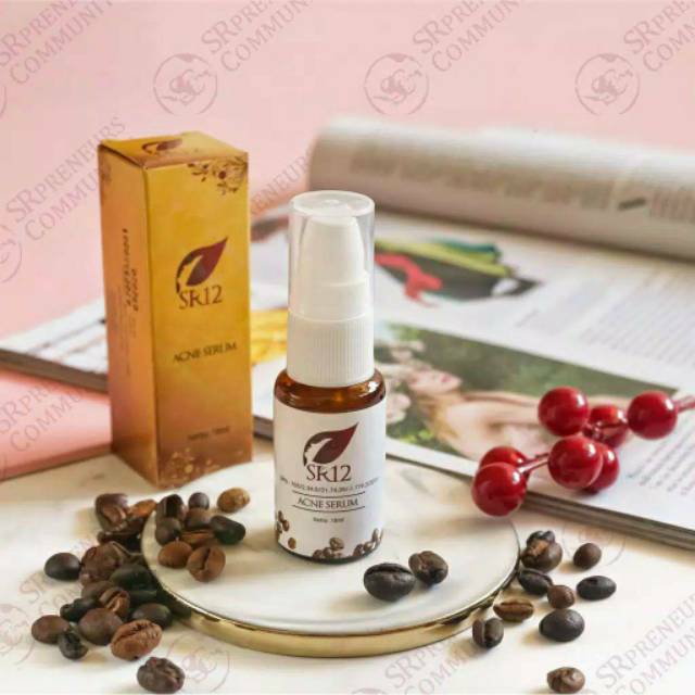 SR12 Acne Serum Jerawat Batu Kosmetik BPO Mengurangi Peradangan Pencerah Pemutih Skincare BPOM Aman