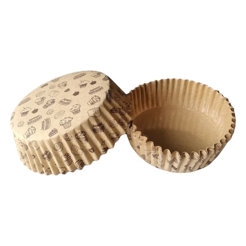cup roti laminasi bulat 8 cm brown cake ( 200 pcs )
