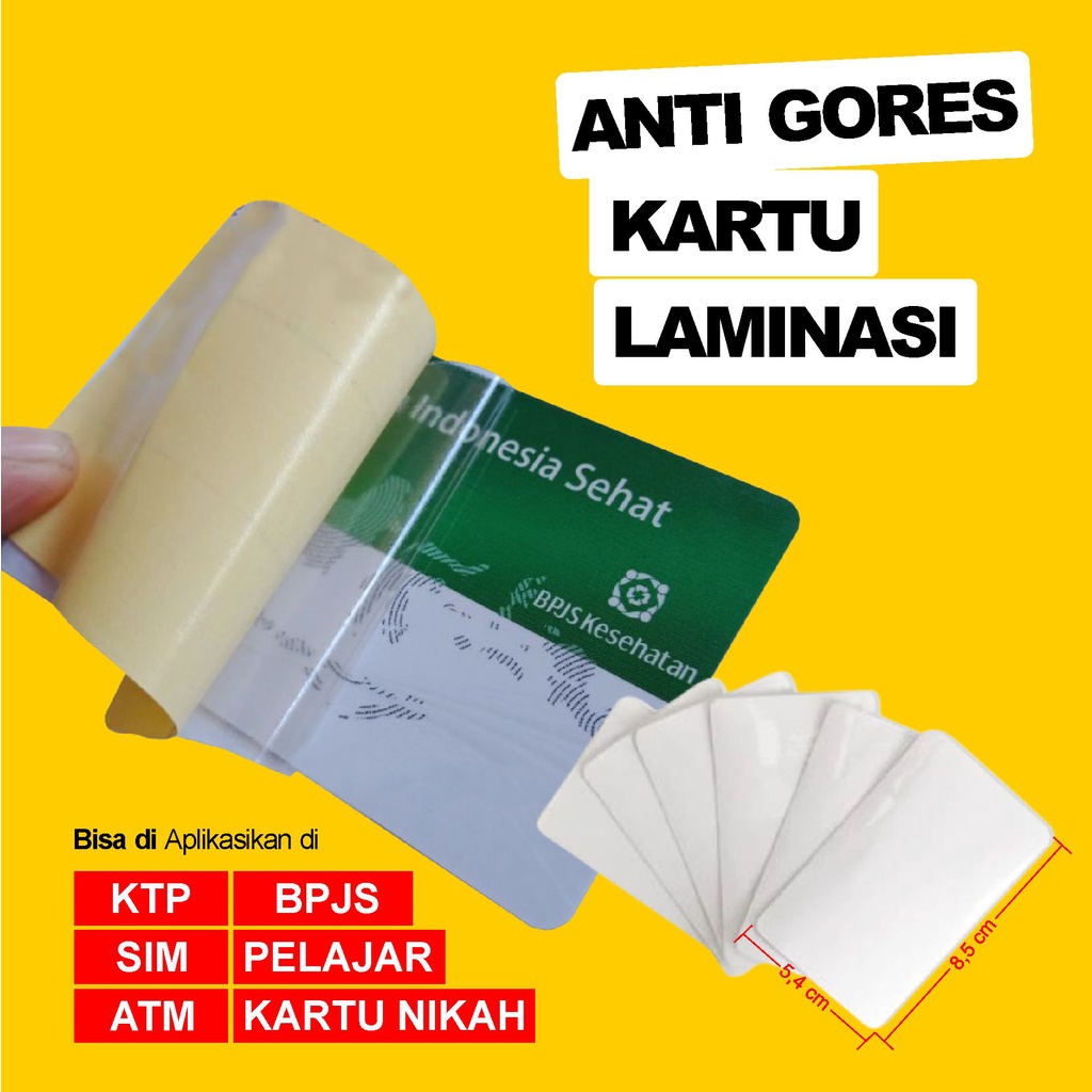 

STIKER BENING ANTI GORES KARTU KTP SIM ATM PELAPIS STIKER KARTU STRIKER TRANSPARAN