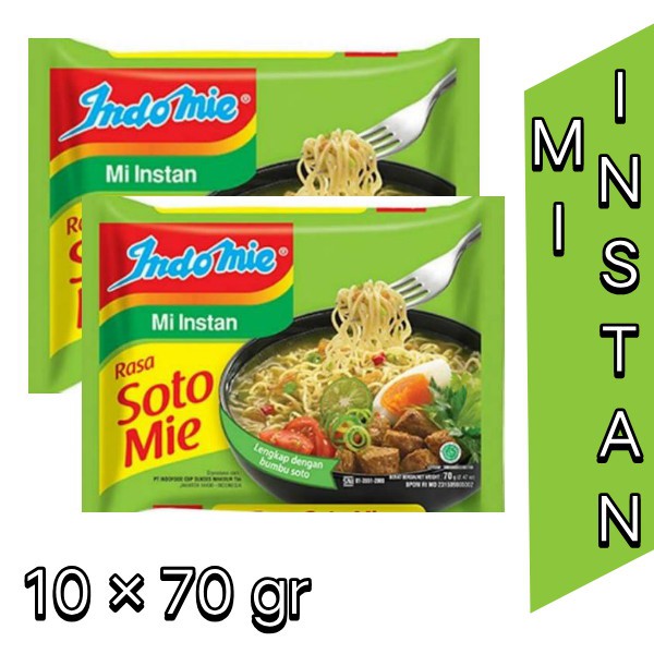 

Indomie Soto Mie Mi Instan 70 gr isi 10 pcs