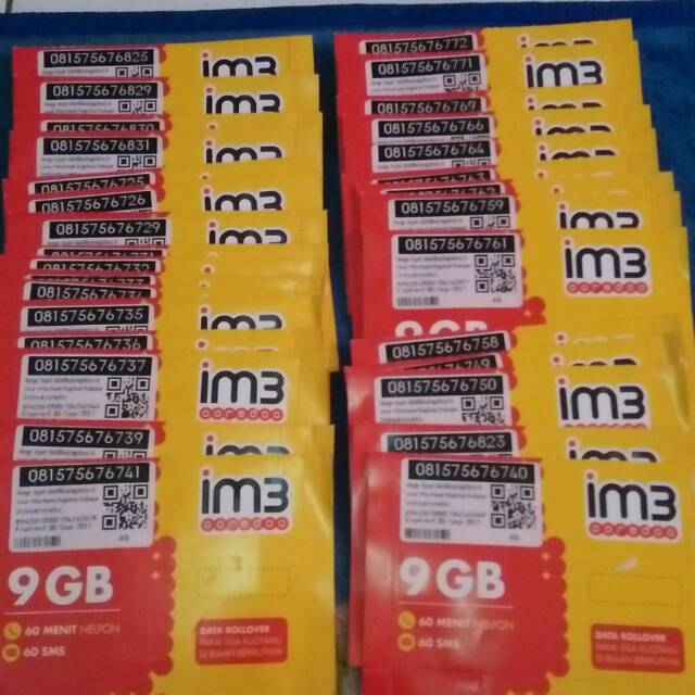 Perdana internet im3 9gb