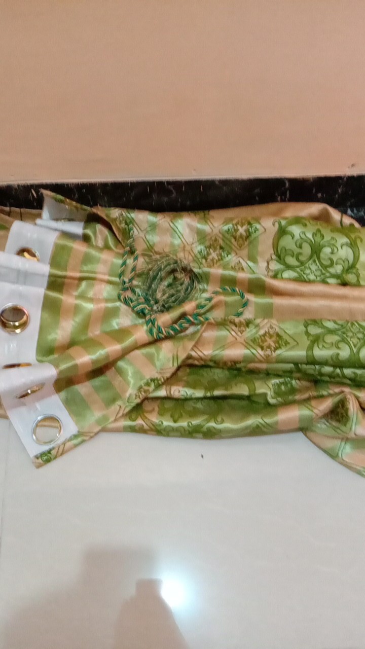 Gorden Bludru Tebal Hijau Hordeng Korden Gorden Tirai