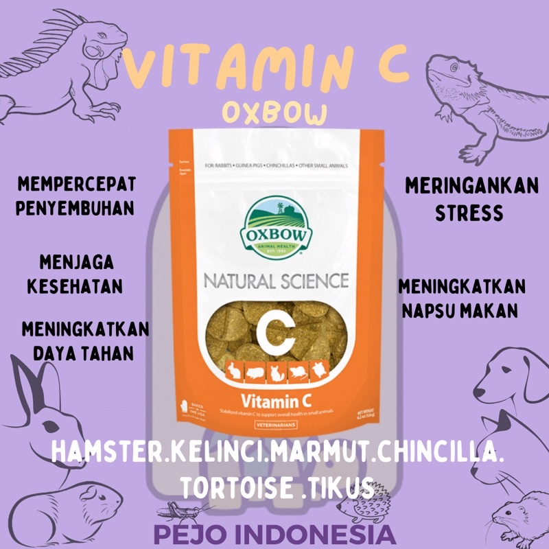 Oxbow vitamin C untuk hamster chinchilla guinea pig kelinci kura kura