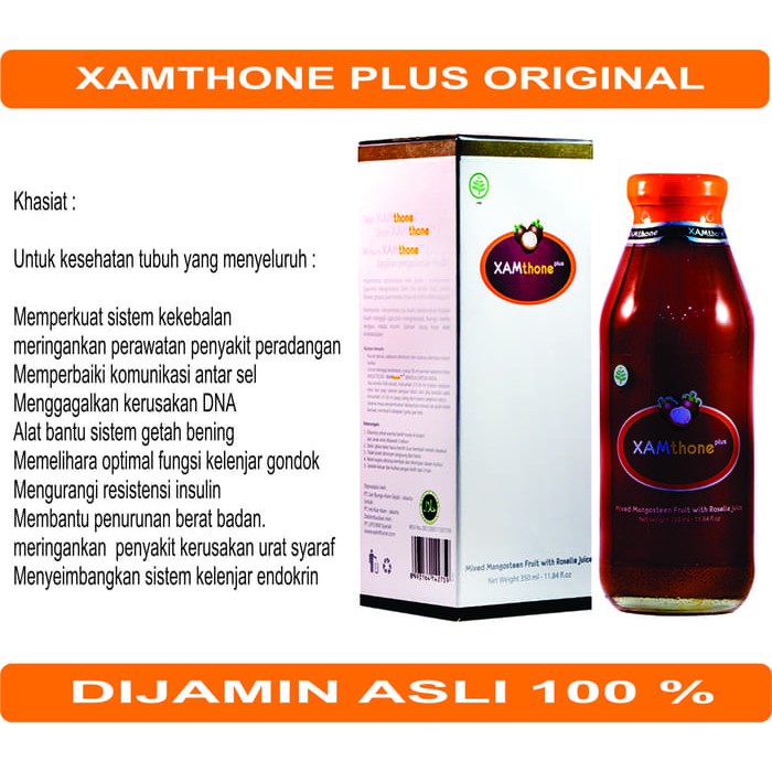 Xamthone Plus Jus Ekstrak Kulit Manggis Original | Xamthone Original Asli | xamthone plus ekstrak ku