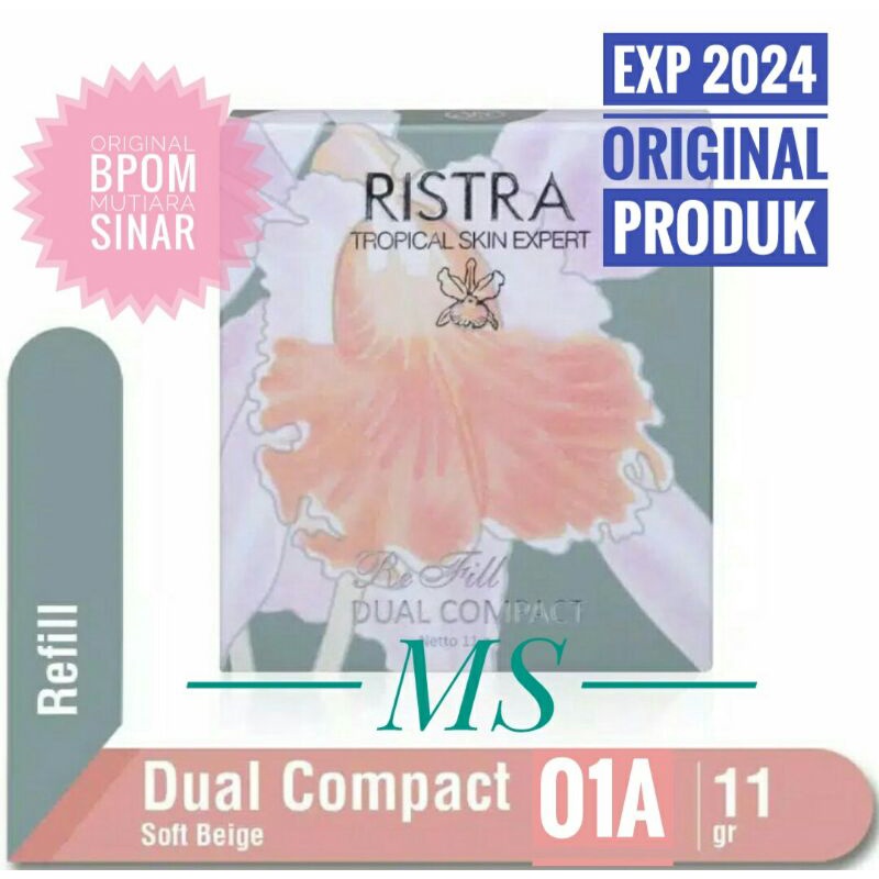 Ristra Dual Compact Refill 01A Soft Beige