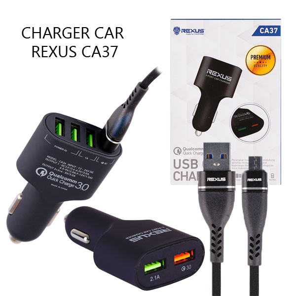Rexus Charger Car 2 Port CA37