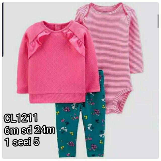 Original Setelan 3in1 Jumper Sweater Impor Bahan Katun Premium