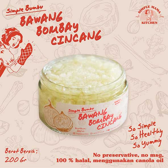 

Simple Bawang Bombay Cincang by Simple Mama Kitchen | Alami Tanpa Pengawet & Tanpa MSG