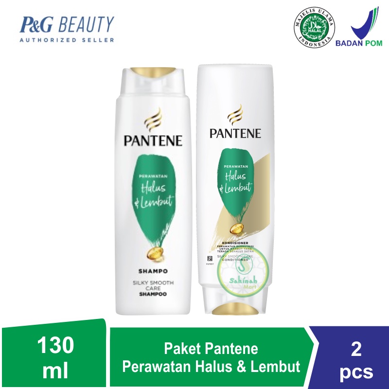 Paket Pantene Perawatan Rambut Halus &amp; Lembut 130ml