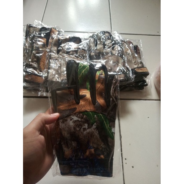 Sarung Tangan Camo//sarung tangan perbakin//sarung tangan outdoor//sarung tangan berburu