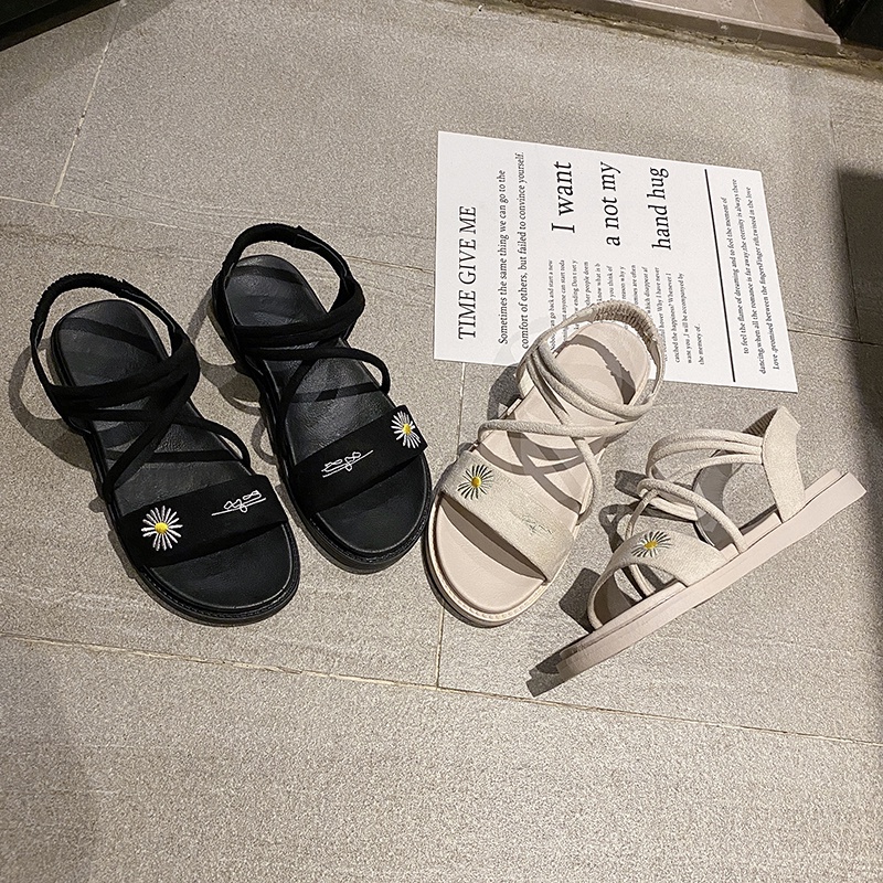 cind 5089, sandal flat wanita import fashion sandal wanita terkiniian dan terlaris terpopular