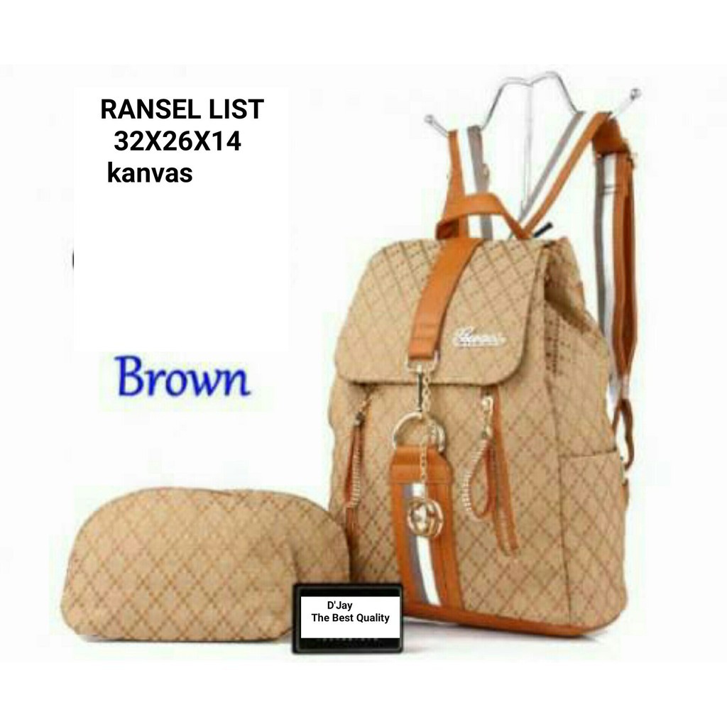 Tas Punggung Lokal  Tas Selempang Tas Ransel Tas Gucci Tas Ransel Wanita BE3851