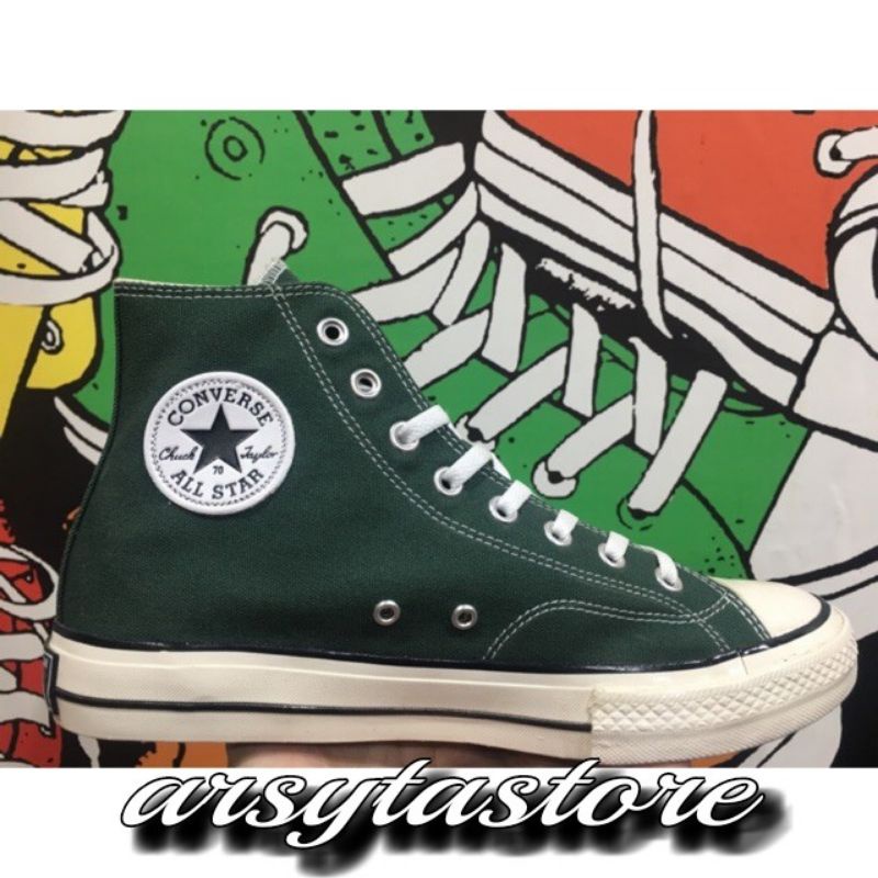 SEPATU CONVERSE70S HIJAU BOTOL TERMURAH || PREMIUM || BNIB || TERMURAH || UNISEX ||