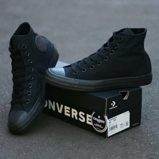 converse chucks all black