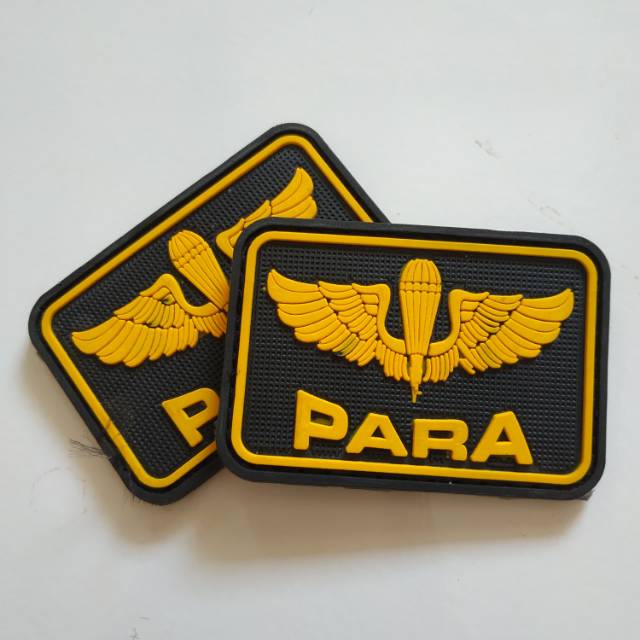 Patch rubber PARA RAIDER TNI AD/Tempelan karet emblem velcro army