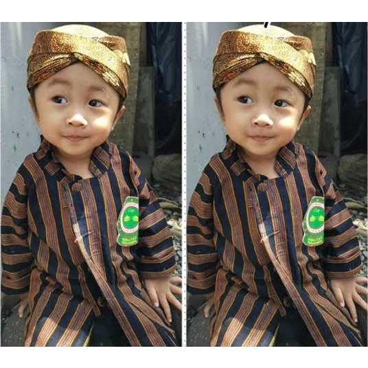 COD...!!! Baju Surjan Anak + Blangkon Solo #Adat #Jawa #Tradisional