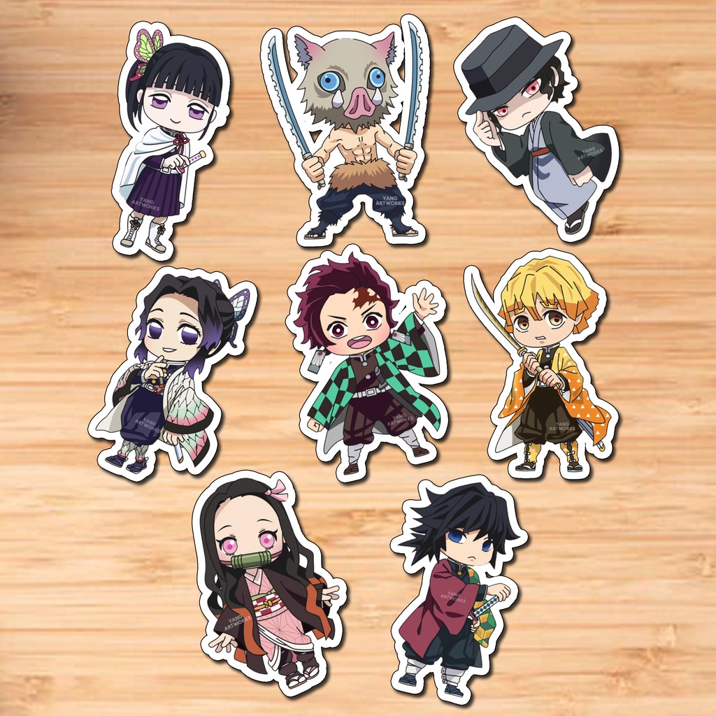 

Stiker / Sticker Anime Aesthetic Kimetsu No Yaiba Untuk Case Handphone Laptop dan lainnya