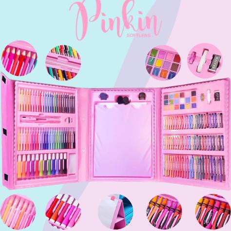 

Crayon Set-Crayon Mewarnai Set 208 Pilihan Warna, Pensil Warna