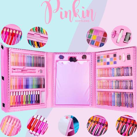 

Crayon Set-Crayon Mewarnai Set 208 Pilihan Warna, Pensil Warna