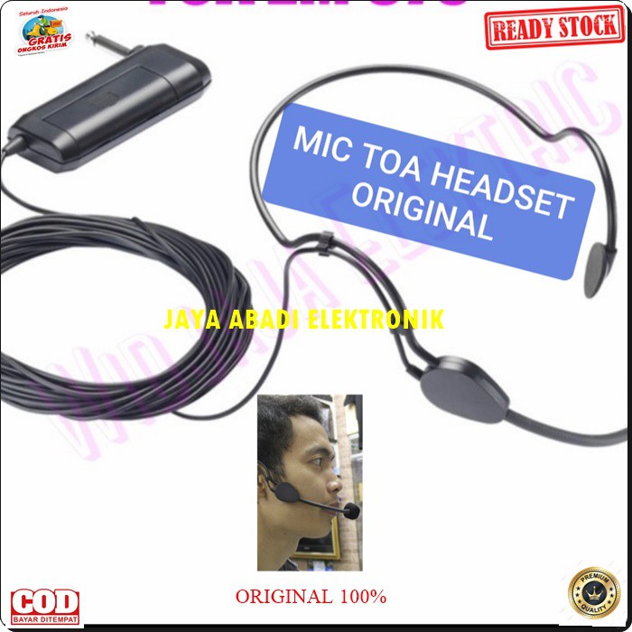 G01 TOA MIC HEADSET 10 METER MIKROPHONE AUDIO MIK BANDO KABEL PANJANG CABLE CONDENSER PEKA SENSITIF ELECTRIK MIKROPHONE VOKAL PROFESIONAL UNIVERSAL BISA DIPAKAI KESEMUA KE ALAT AUDIO MENGGUNAKAN BATERAI A2