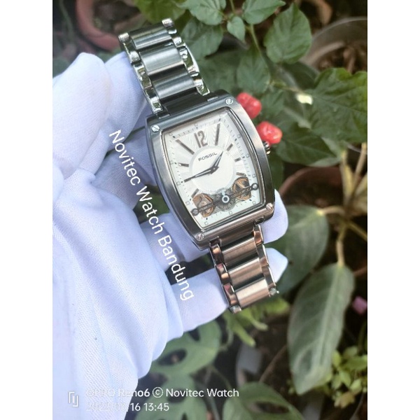 Fossil Second Akritek ME1005 dual machine Quartz & Automatic jam tangan pria bekas berkualitas