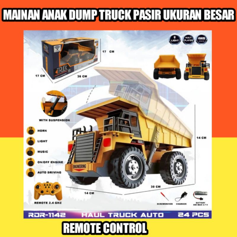 Mobil Mobilan Truk Truk Pasir Besar Remote Control RDR1142