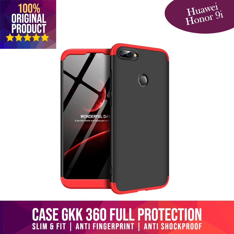CASE HUAWEI HONOR 9i GKK 360 HARDCASE FRONT BACK CASING FULL COVER PROTECTION