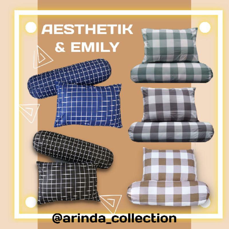 SARUNG BANTAL &amp; GULING | AESTHETIK | EMILY |BONUS TALI