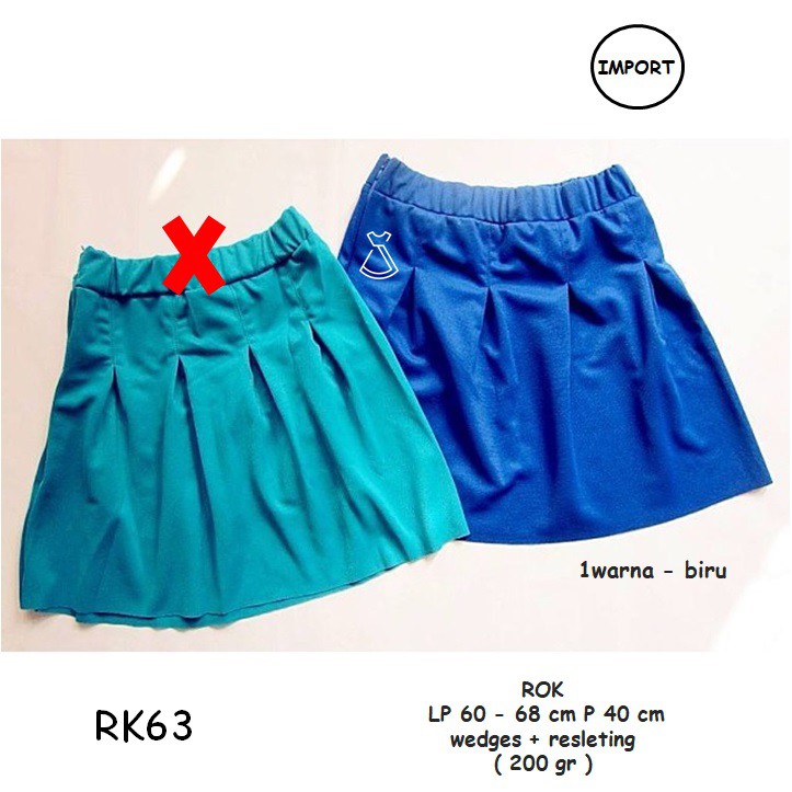 RK63 - ROK BASIC WEDGES ROK FLARE KANTOR IMPORT MODERN MURAH
