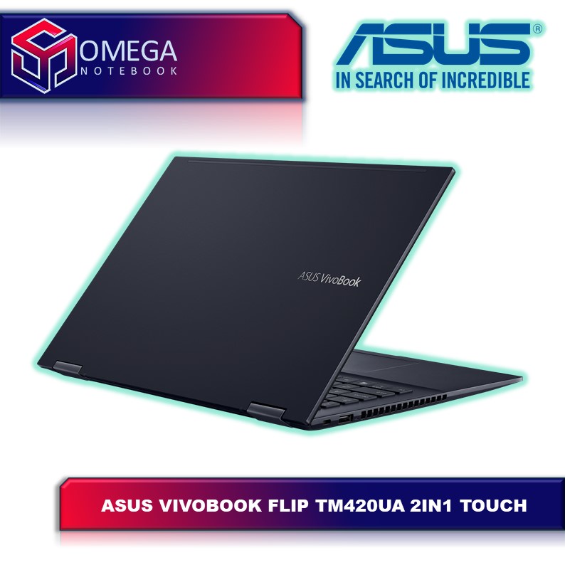 ASUS Vivobook Flip TM420UA Ryzen 7 5700 16GB 1TB SSD Vega 8 14,0 FHD IPS Windows 10