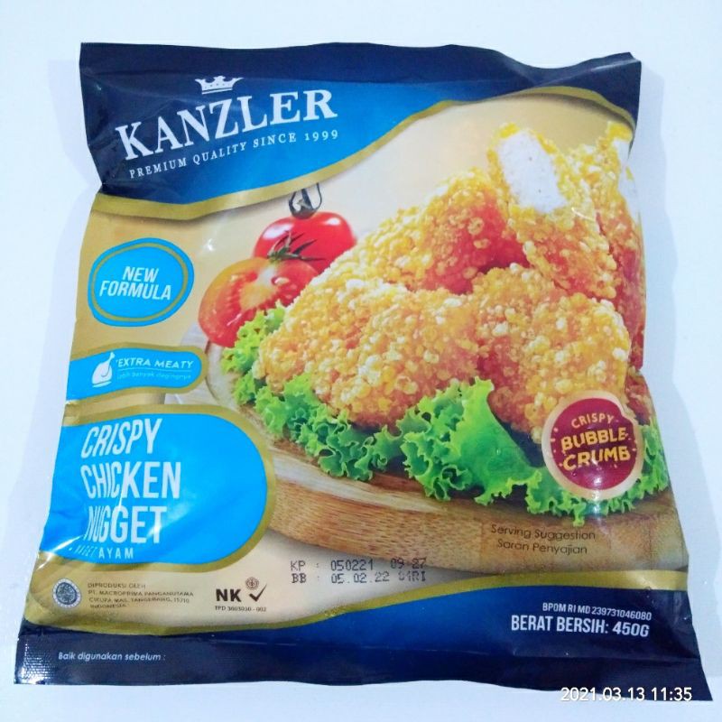 

Kanzler Crispy Chicken Nugget 450 gram