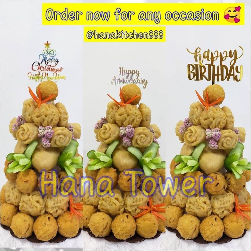 

Pempek tower / menara pempek Hana Kitchen