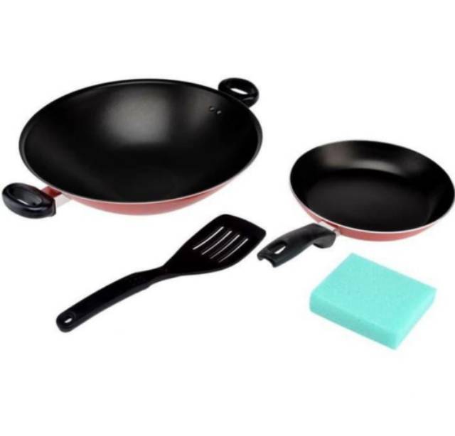 [ Maxim ] Alat Masak / Penggorengan + Teflon Maxim Valentino 2 SET - FREE Spatula &amp; Sponsl