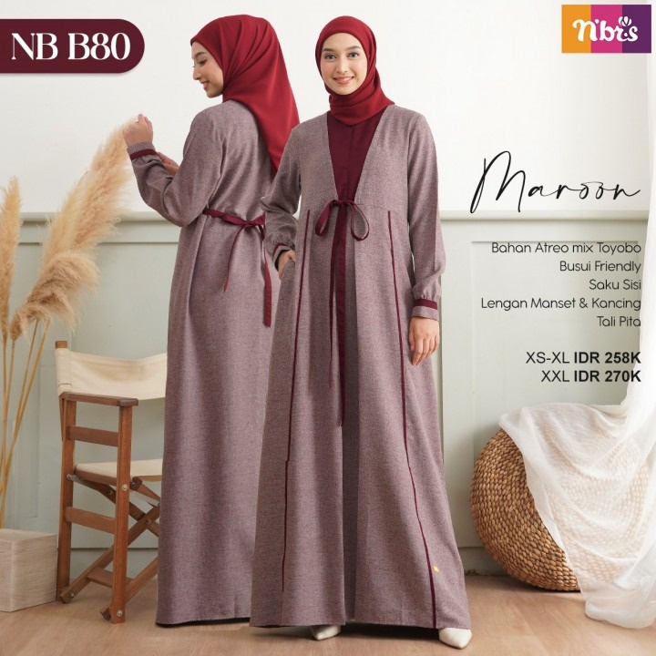 NIBRAS GAMIS IBU NB B80 TERBARU | NBRS | GAMIS IBU | GAMIS TERBARU | BAJU GAMIS | GAMIS 2022