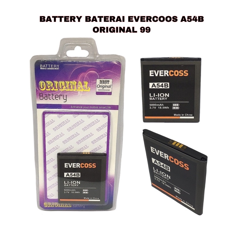 BATTERY BATERAI EVERCOSS A53C/ A74J/ A54B/ R40H/ R50A/ A33A/ U50B/ A74M/ A74B/ R40G/ A7N/ R6/ J4B