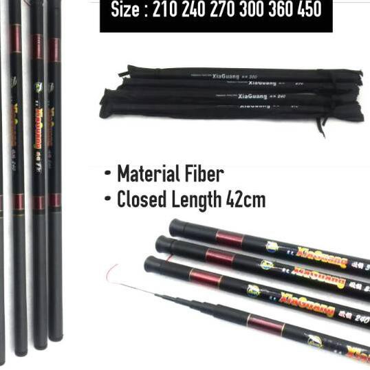 Joran Tegek Orca Xiaguang Ruas Pendek Fiber action lentur kuat