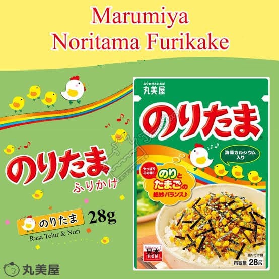 

10cscss Marumiya Noritama Furikake Abon Tabur Jepang 28 Gram (Made In Japan) Dscscv