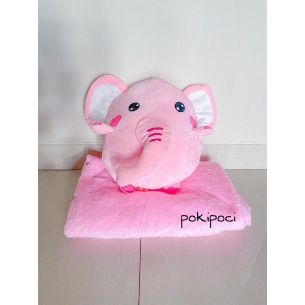 Bantal Selimut Gajah Dino Boneka Balmut