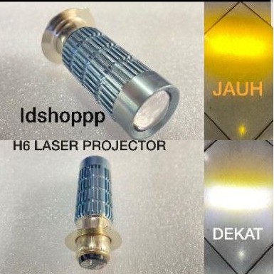 lampu led laser projector 2 warna putih - kuning motor rx king mio soul mio j beat vario xeon vario