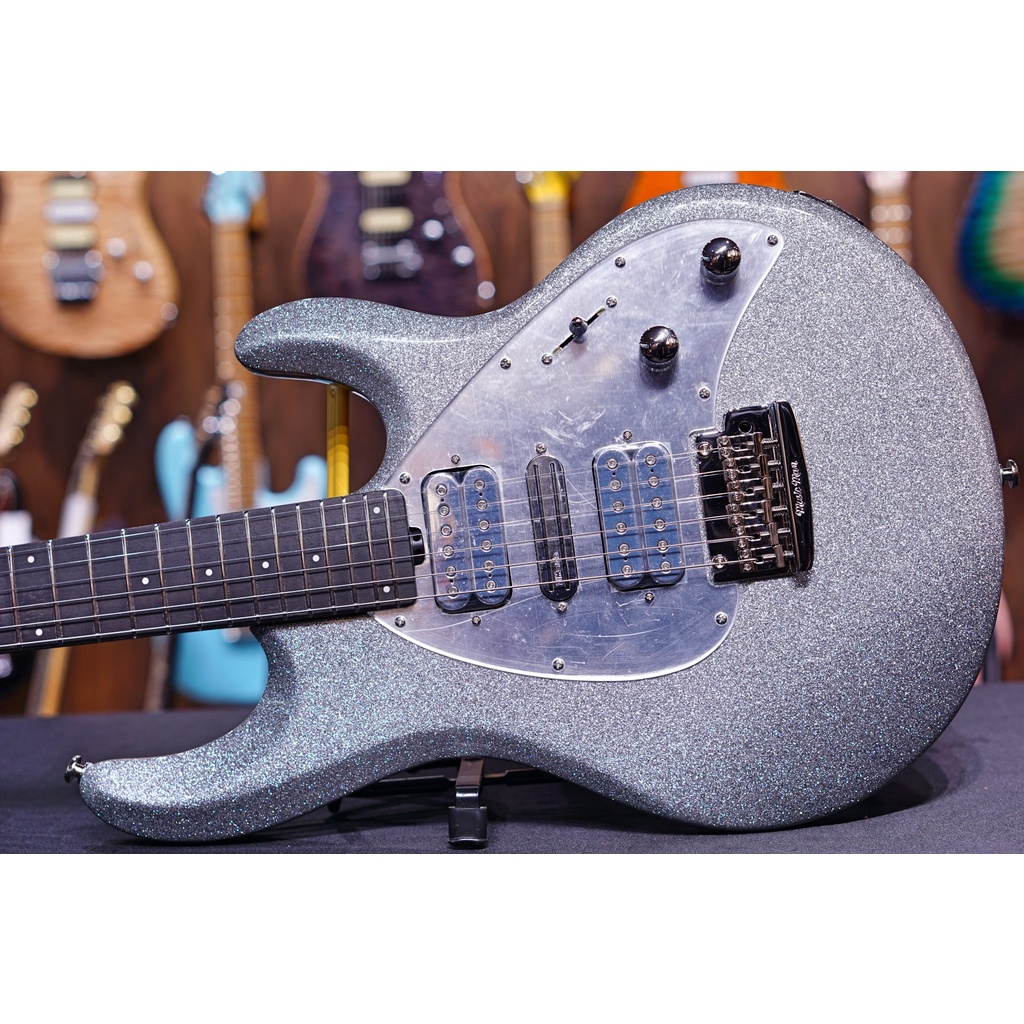 Ernie Ball Music Man BFR Silhouette HSH Trem - Silver Flake Sparkle G91758