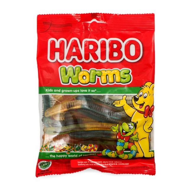 

Haribo Worms 160 g / permen jely