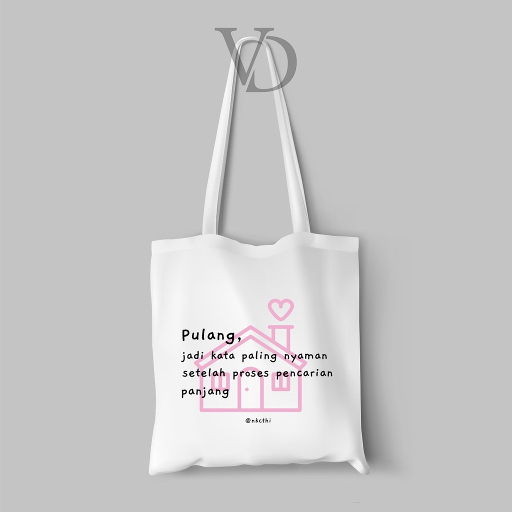 tote bag kanvas quotes of the day/ totebag motivasi indonesia