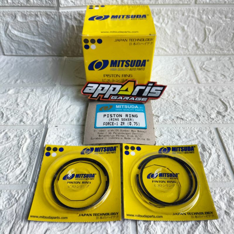 Ring Piston OS 75 Ring Seker Oversize 0,75 FIZR F1ZR FORCE Original Mitsuda