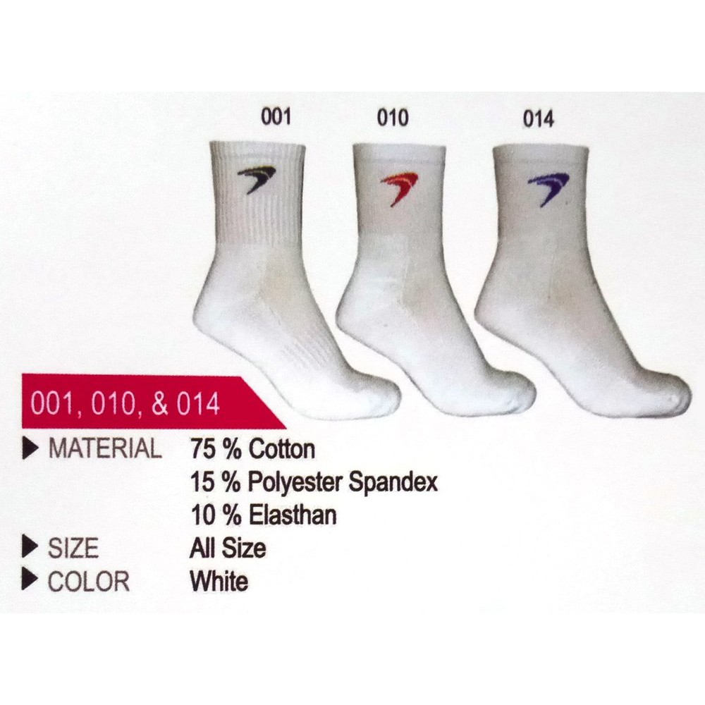 KAOS KAKI BADMINTON / BULUTANGKIS FLYPOWER PUTIH