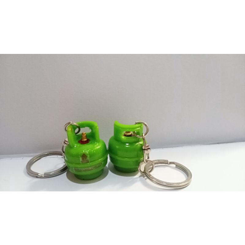 Gantungan kunci unik miniatur tabung gas / souvernir pernikahan unik