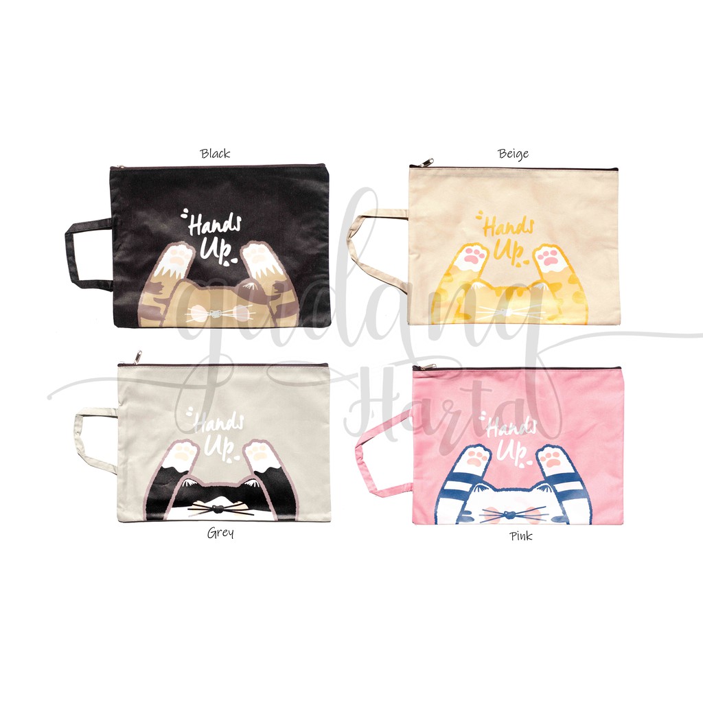 Pouch Cat Dompet Kosmetik Motif Kucing Unik GH 401012